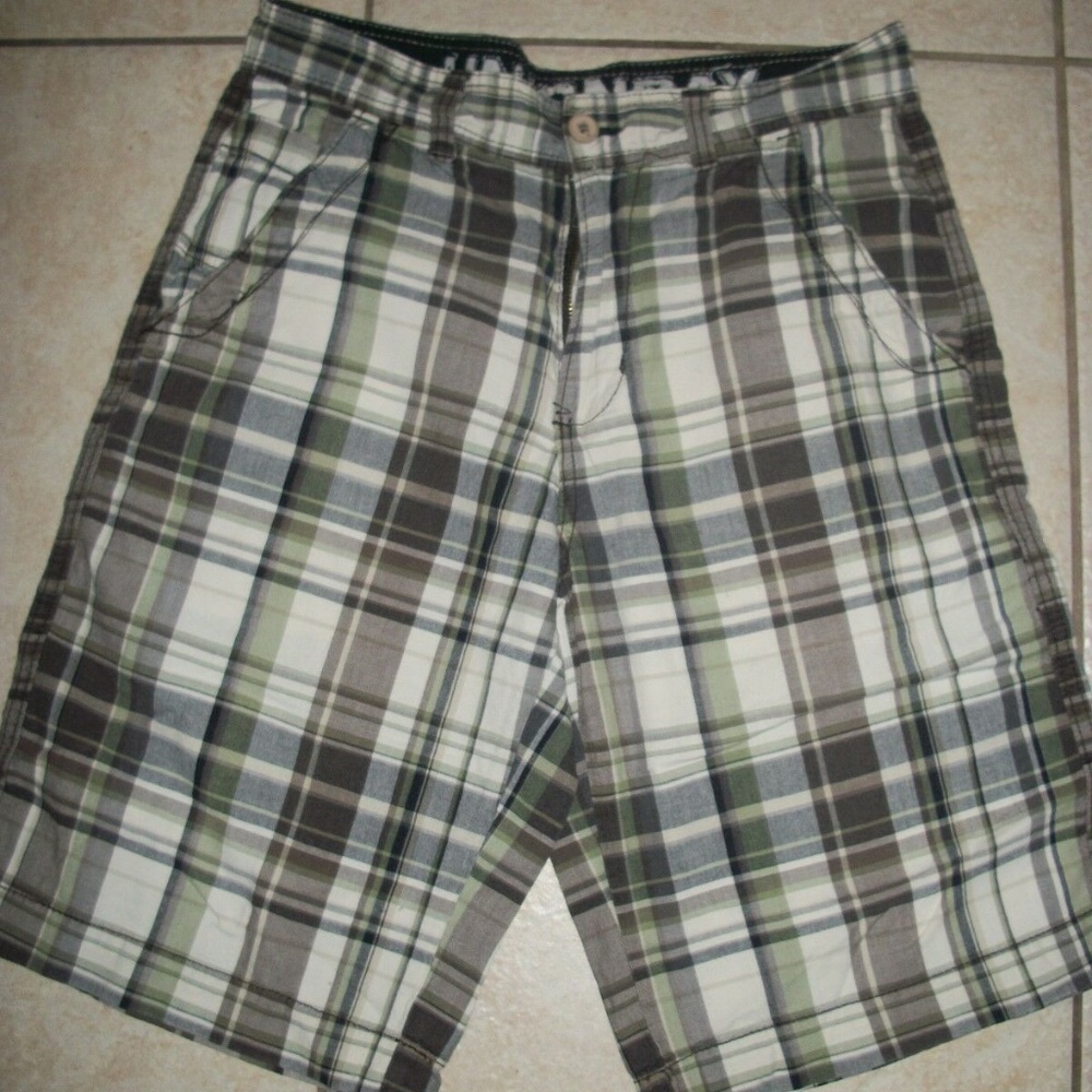 UNIONBAY Plaid Shorts Mens 30 X 12 Lightweight